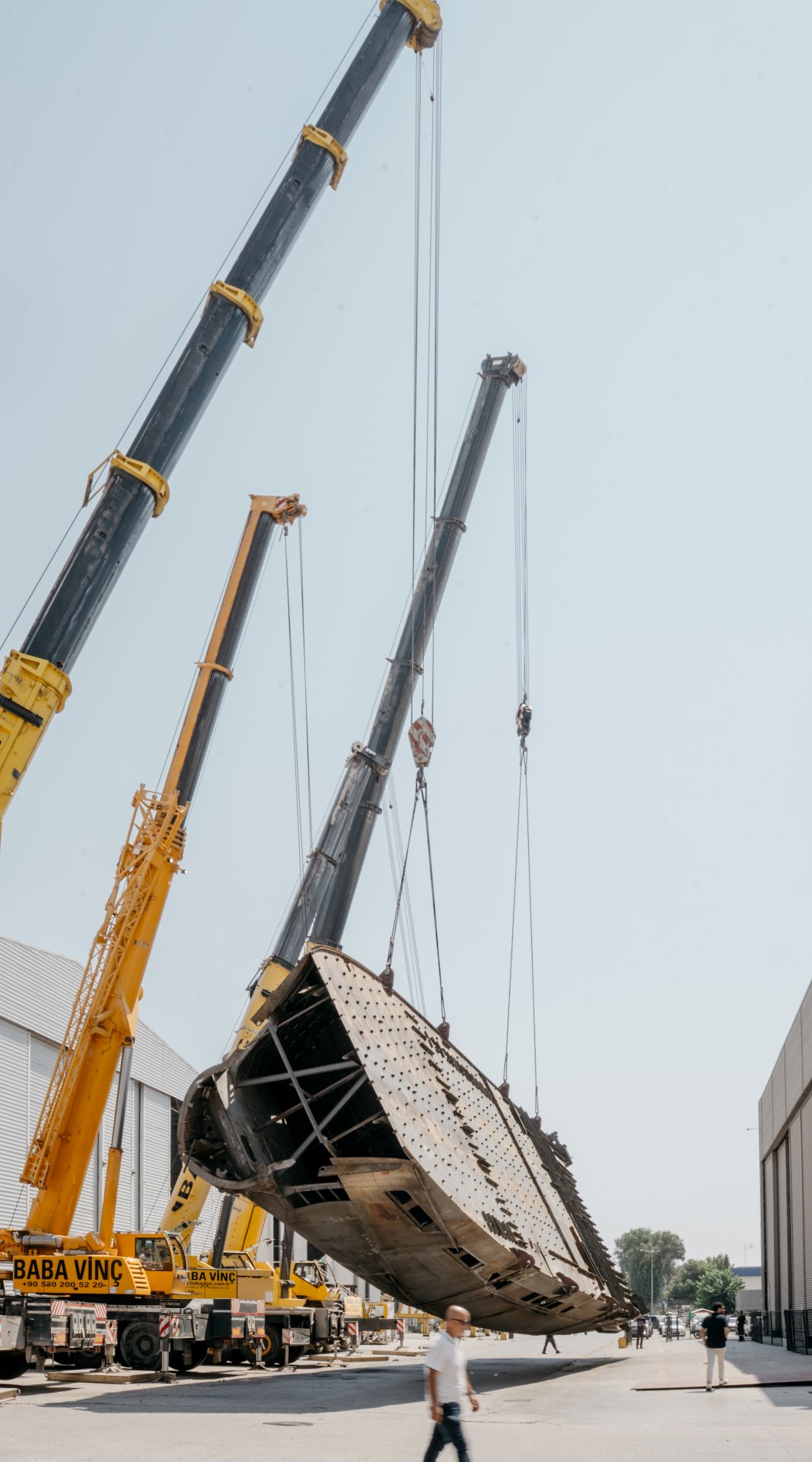 Переворот корпуса Bering 110 ознаменовал новый этап строительства